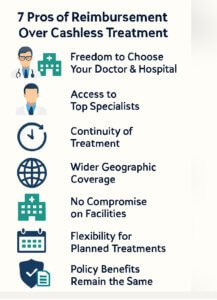 7 Pros of Reimbursement Over Cashless Treatment