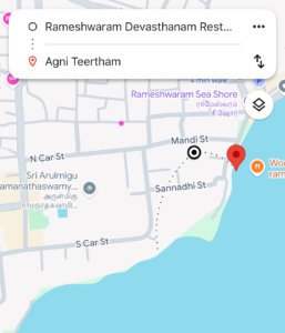 Agnithirtham: First place to start Holibath at Rameshwaram