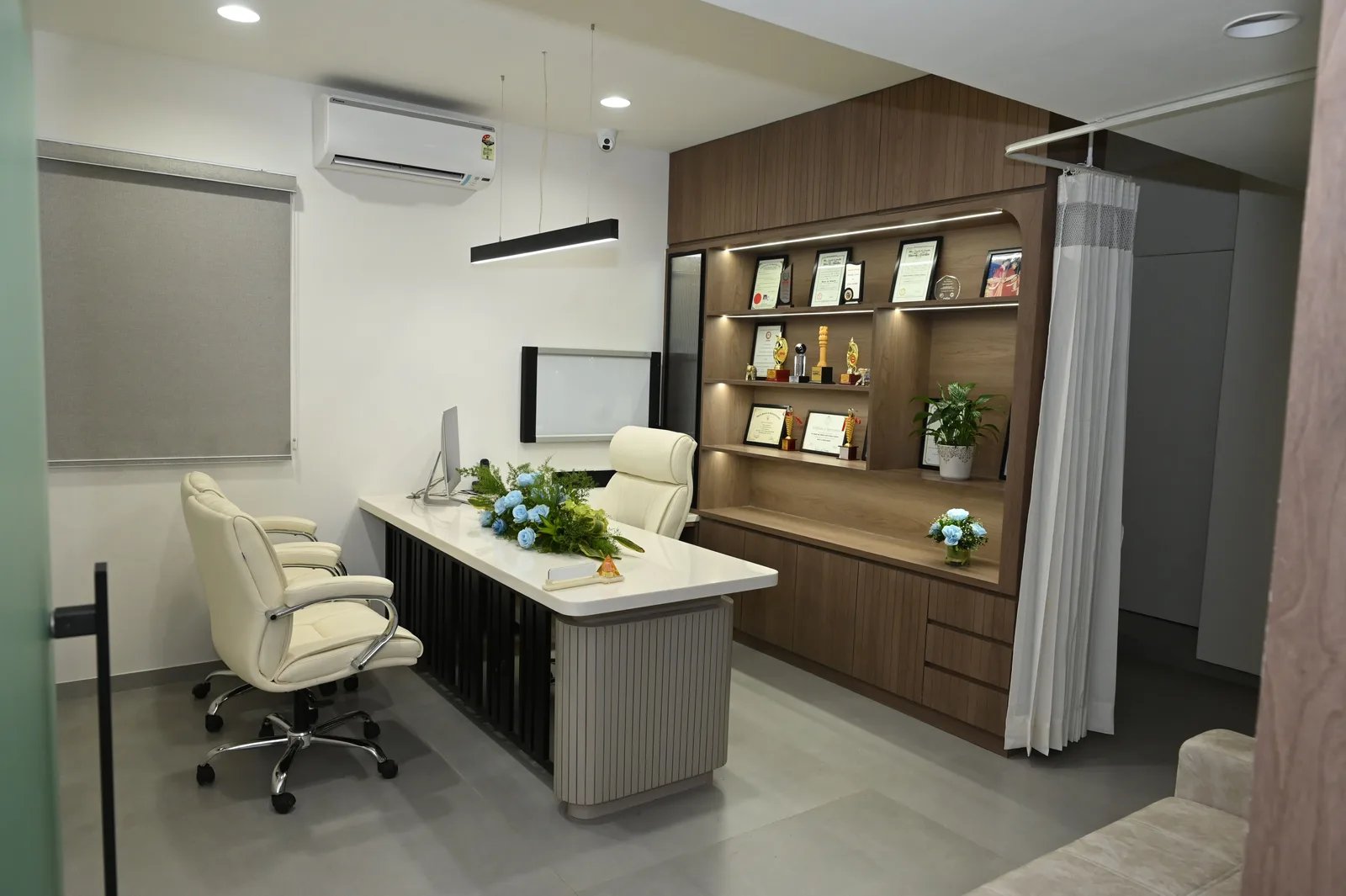 Dr. Avinash Tank's consultation room at Dwarika Hospital