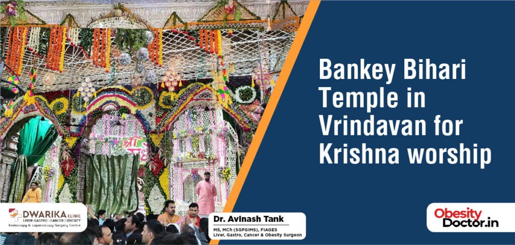 Bankey Bihari Temple in Vrindavan for Krishna worship
