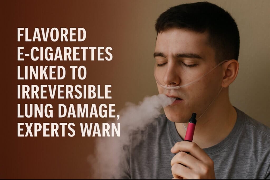 Flavored E-Cigarettes Linked to Irreversible Lung Damage: Experts Raise the Alarm