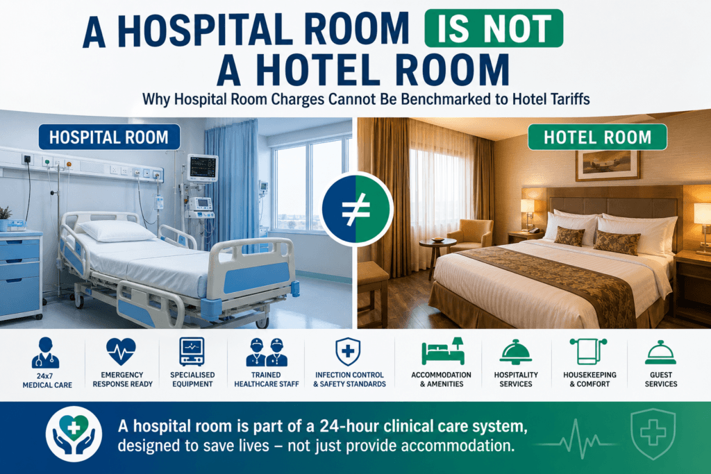 Why Hospital Room Charges Cannot Be Benchmarked to Hotel Tariffs