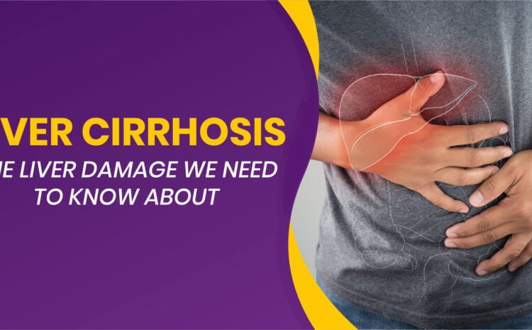 Person holding the right side of the abdomen due to liver disease