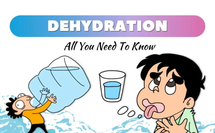 Drawing showing dehydration effects