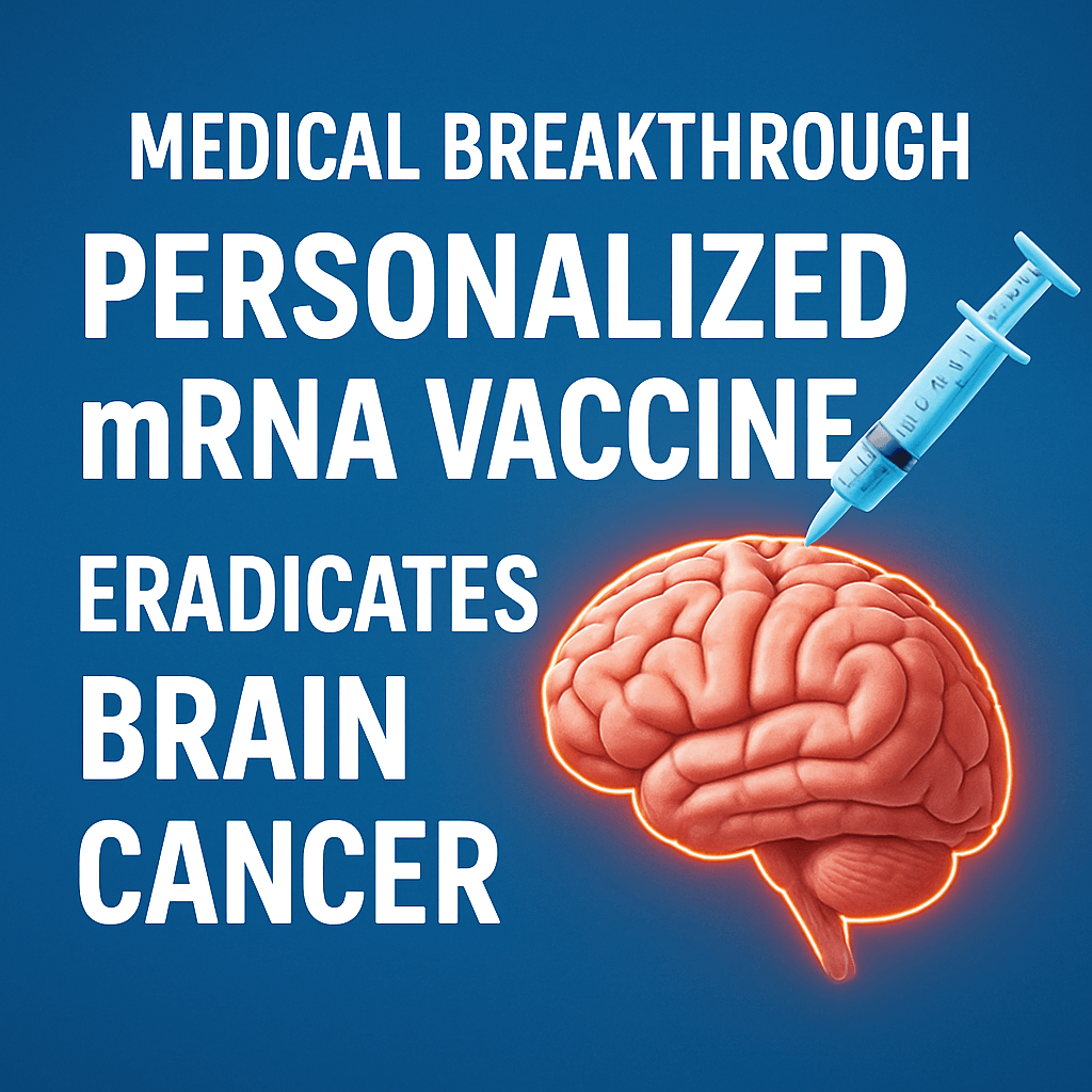 Personalised mRNA Vaccine Eradicates Brain Cancer Without Chemo or Radiation