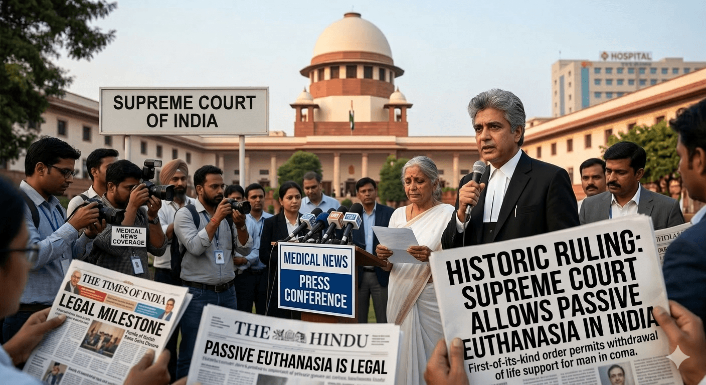 Supreme Court Issues Historic First Order Authorizing Passive Euthanasia in India